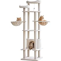 Amazon | Mwpo キャットタワー 猫タワー 大型猫 多頭飼い 猫用品